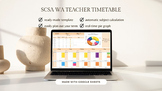 SCSA WA Public Term Timetable with FREE Weekly Planner