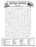 SCUBA DIVING Word Search Puzzle - Intermediate Difficulty 