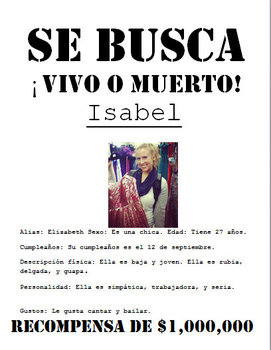 Preview of SE BUSCA Wanted Poster : Beginner / Middle School Spanish Poster Project