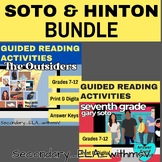 SE Hinton and Gary Soto Activity Bundle
