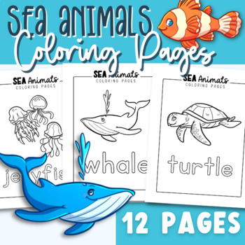 sea life coloring pages for preschoolers