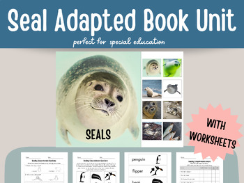Preview of SEALS Adapted Book for Special ed WITH worksheets and Essential Elements