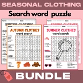 SEASONAL CLOTHING Word Search Puzzle ,All about SEASONAL C
