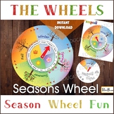 SEASONS WHEEL CALENDAR, Season Circle game, Season Spinner