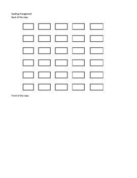 Preview of SEATING PLAN TEMPLATE