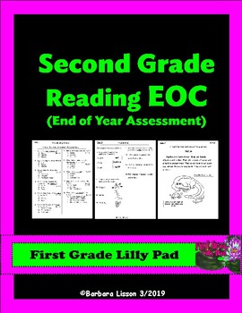 Preview of SECOND GRADE NO-PREP End of Year Reading Assessment (EOC)