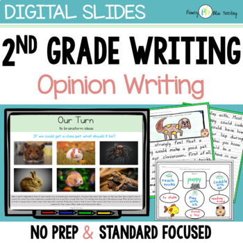 Preview of 2ND GRADE EXPLICIT OPINION WRITING CURRICULUM WITH PROMPTS