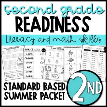 Preview of Second Grade Readiness Summer Packet | First Grade Review & Intervention