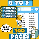 SECONDE GRADE Math Fact Fluency Addition 0 To 9 Timed Dril