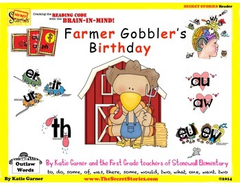 Preview of Decodable Reader - "Farmer Gobbler's Birthday" | Secret Stories®