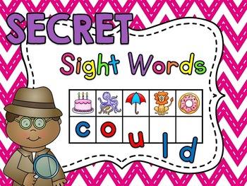 Preview of Secret Sight Words Centers - Fun Sight Word Games with Letter Sounds Practice
