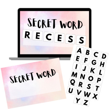 Preview of SECRET WORD - Classroom Management