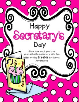 Preview of SECRETARY'S DAY LETTER WRITING AND PLANNING PACK