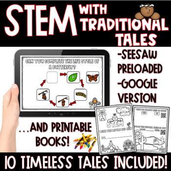 Preview of STEM Traditional Tales Activities | Printable & Digital