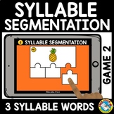 SEGMENTING 3 SYLLABLE WORDS ACTIVITY GAME BOOM CARDS PHONO