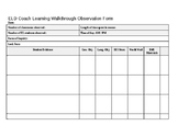 SEI Walkthrough Observation Form