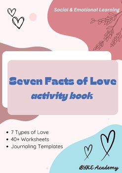 Preview of SEL - 7 Love workbook and journal