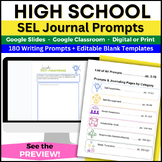 SEL Activities, Google Drive, 180 Journal Writing Prompts 