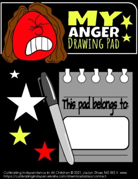 Preview of SEL Activity - Anger Management Drawing Pad