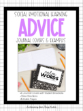 SEL Advice Journal Covers & Directions