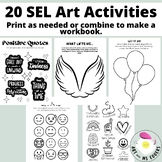 SEL Art Activity Book: 20 pages! Daily Social and Emotiona