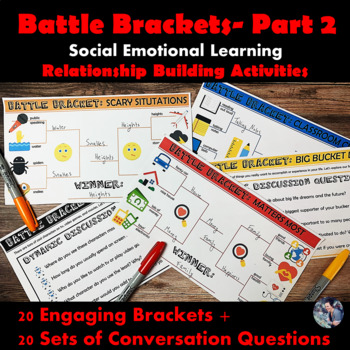 Preview of SEL- Battle Bracket Bundle Part 2-Relationship Building Activities