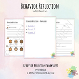 SEL: Behavior Review & Reflection