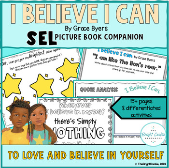 Preview of SEL PictureBook - I Believe I Can - Activities on Believing in & Loving Yourself