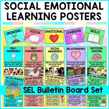 SEL Bulletin Board and Posters for Elementary Classroom Decor | TPT