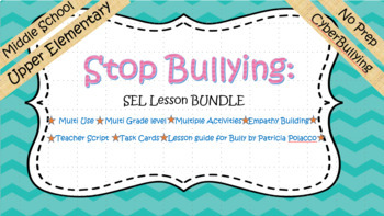 Preview of SEL Bullying Bundle: Includes Cyber Bullying. No Prep