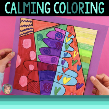 Preview of SEL Calming Corner Coloring Pages Stacked Rocks, Koi Fish, Lotus Flower & More
