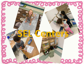 Preview of SEL Centers- Signs, Tags, Student PPT Presentation, Planning! *UPDATED!