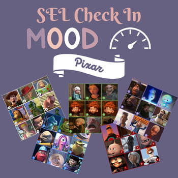 SEL Check In Mood Meter Pixar by Many Mystical Moments | TPT