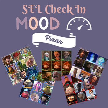 Preview of SEL Check In Mood Meter Pixar