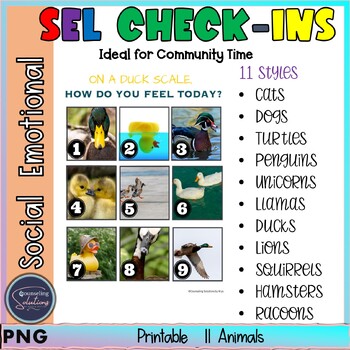 Daily Social Emotional Learning, Check In Scales