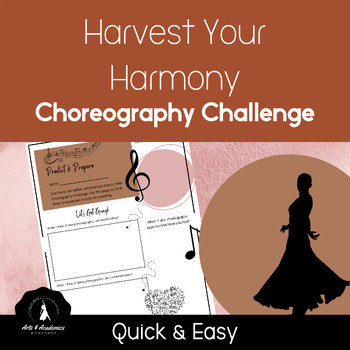 Preview of SEL Choreography Challenge-Personal Harmony & Balance for High School 9-12 Dance