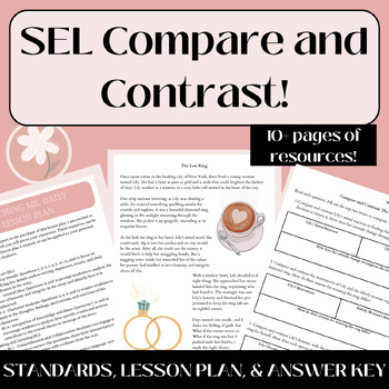 Preview of SEL Compare and Contrast - Honesty and Integrity - Passage and Graphic Organizer