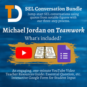Preview of SEL Conversation Bundle - Michael Jordan on Teamwork