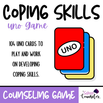 Preview of SEL - Coping Skills - (UNO like) CARDS GAME 