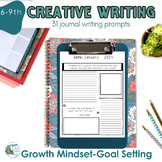 SEL Creative Writing January Journal Prompts Growth Mindse