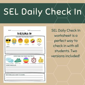 Preview of SEL Daily Check In