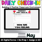 SEL Daily Check-In -May- Google Forms -Grades 3-5