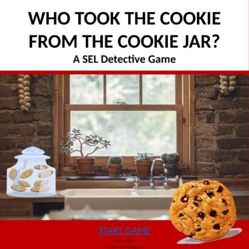 Preview of SEL Detective PowerPoint Game: Who Took the Cookie from the Cookie Jar?