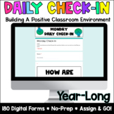 SEL Digital Daily Check-In -FULL YEAR BUNDLE- Google Forms