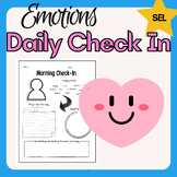 SEL Emotions Daily Morning Check In Goal Setting