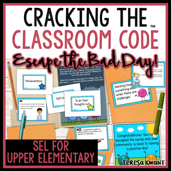 Preview of SEL Escape Room Breakout Game Activity | Upper Elementary