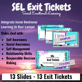 SEL Exit Tickets | Social Emotional Exit Tickets