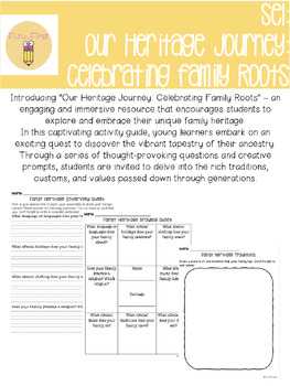 Preview of SEL - Family Project (Heritage, Traditions)