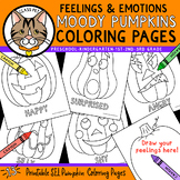 SEL Feelings and Emotions Pumpkin Coloring Pages