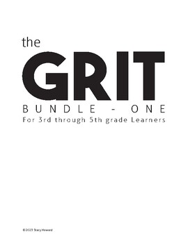 Preview of SEL - GRIT Lesson Bundle One